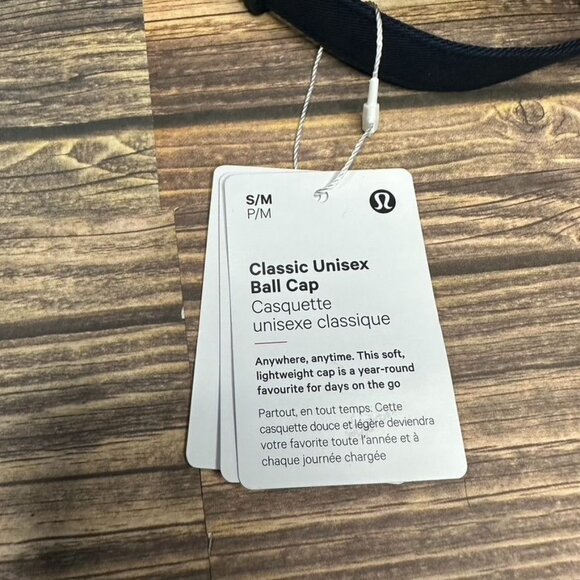 Lululemon Classic Ball Cap Adjustable "Meet You Courtside" NWT S/M (TRNV/WHT) - Picture 11 of 12